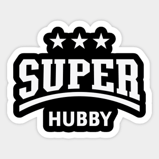 Super Hubby (Husband / White) Sticker